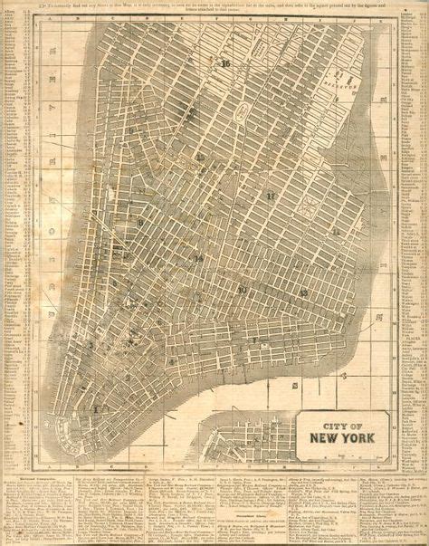 City Of New York C 1850 Via New York Public Library Mappe Depoca