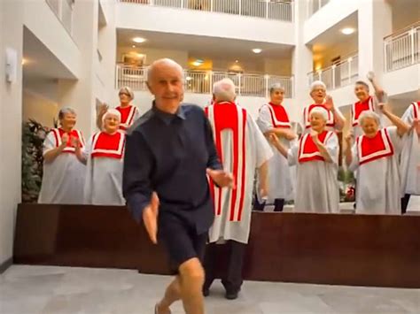 senior citizens dancing to pharrell s happy video