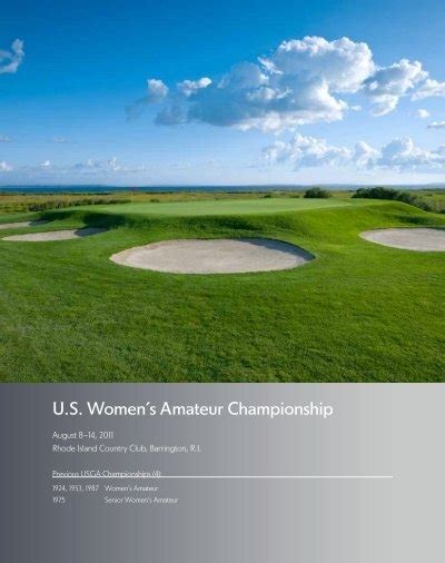 Us Womens Amateur Championship Usga