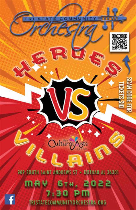 Heroes Vs Villains Presented By Tri State Community Orchestra Visit