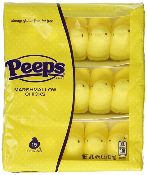 Marshmallow Peeps Pink Chicks 45 Ounce 15 Count