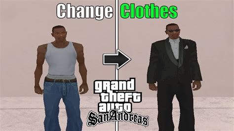 How To Change Clothes In Gta San Andreas Clothes Shop Youtube
