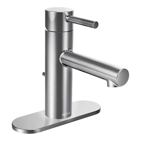 The moen hamden single handle bathroom faucet is priced at $49.99. MOEN Align Single Hole Single-Handle Bathroom Faucet in ...