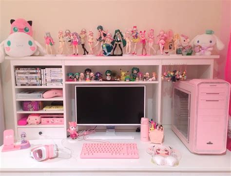 Amazing Pink Gamer Girl Room Aesthetic Cute Ideas Of Kawaii Gaming Bedroom Setup Chair