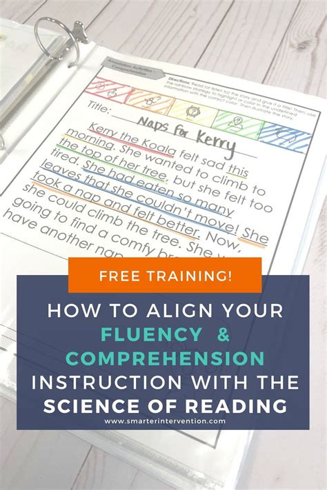 Free Workshop How To Align Your Fluency Comprehension Instruction With