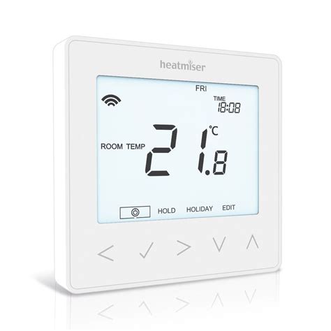 Heatmiser Neostat E Electric Floor Heating Thermostat Glacier White
