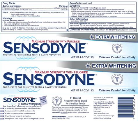 Sensodyne Coolgel Glaxosmithkline Consumer Healthcare Lp Potassium