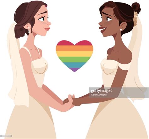 Homosexualité Féminine Mariage Illustration Getty Images