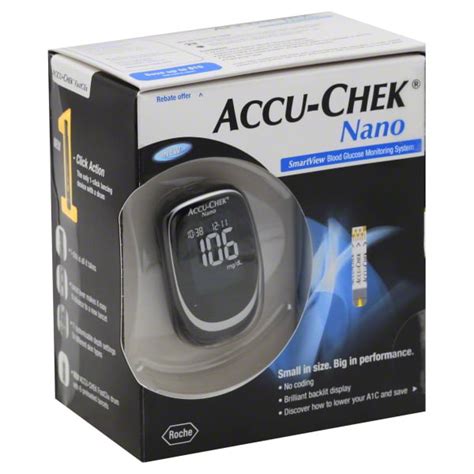 Accu Chek Nano Smartview Blood Glucose Monitoring System 1 Kit