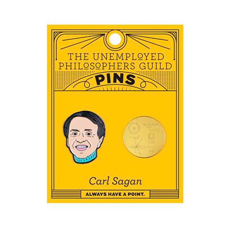 Carl Sagan And Golden Record Pins Novaspace