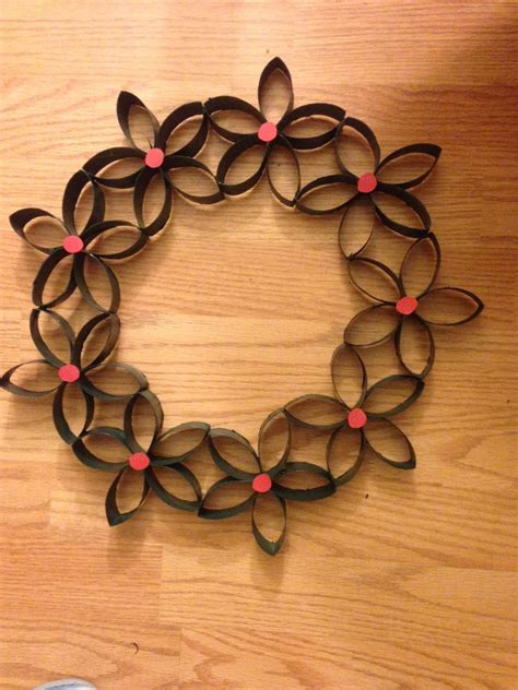 Toilet Paper Roll Wreath Crafts