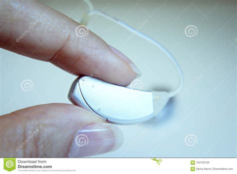 Hearing Aid For Deaf People Stock Photo Image Of