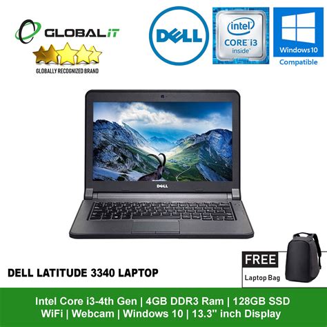Dell Latitude 3340 Laptop Intel Core I3 4th Gen 133 Display Windows