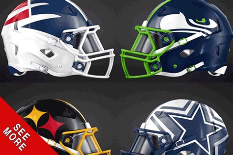 Check Out The Awesome Redesigned Nfl Helmets Of All 32 Teams 32 Nfl