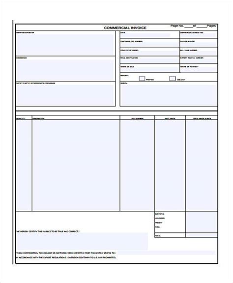 invoice forms   excel ms word
