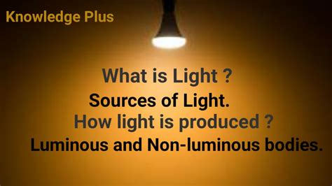 Light I Sources Of Light I How Light Is Produced I Luminous And Non