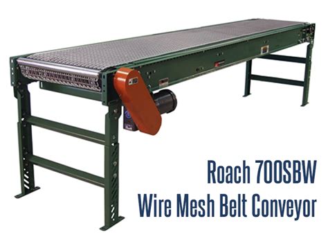Roach Model 700sbw Wire Mesh Belt Conveyor Tce