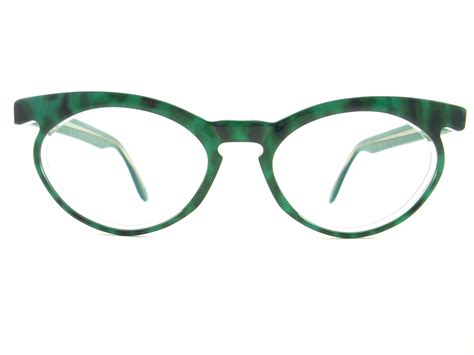 Vintage Eyeglasses Frames Eyewear Sunglasses 50s Vintage Green Cat Eye Glasses Eyeglasses