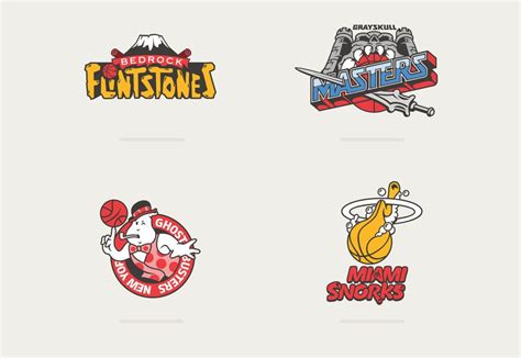 Nba Logos Mixed With Classic Cartoons Are Actually Pretty Cool