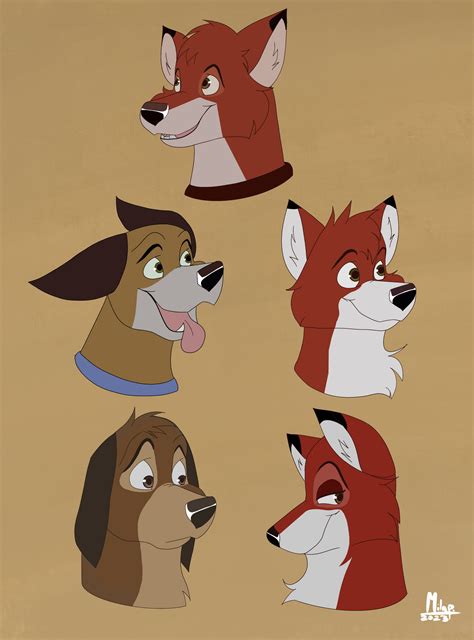 Fox And The Hound By Milap Art On Deviantart