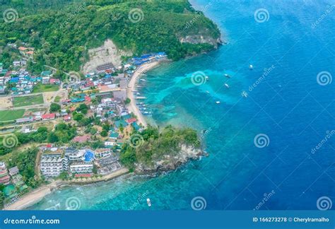 Aerial View Of The Sabang Area Of Puerto Galera Philippines Stock