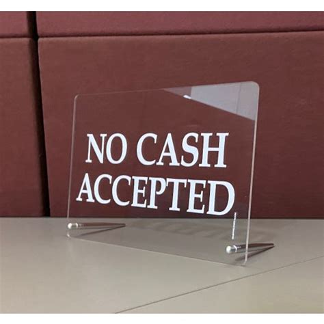 Clear Tabletop Signs