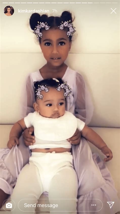 Kim Kardashian Shares Video Of Daughter North Holding Baby Chicago Us