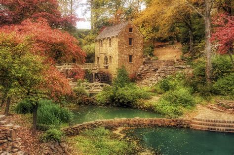 The Old Mill In Autumn Arkansas North Little Rock Photograph By
