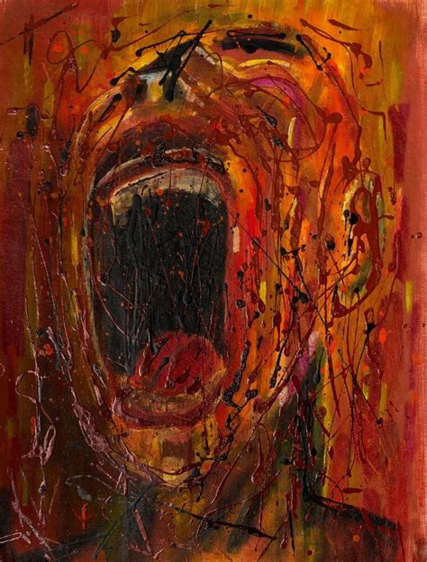 The Cry Abstract Expressionism Canvas Painting Pop Art