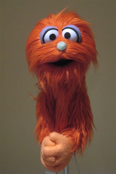 Professional Muppet Style Puppet Orange Long Haired Monster Etsy