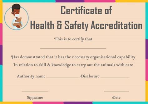 Pet Health Certificate Template Certificate Templates Pet Thr In