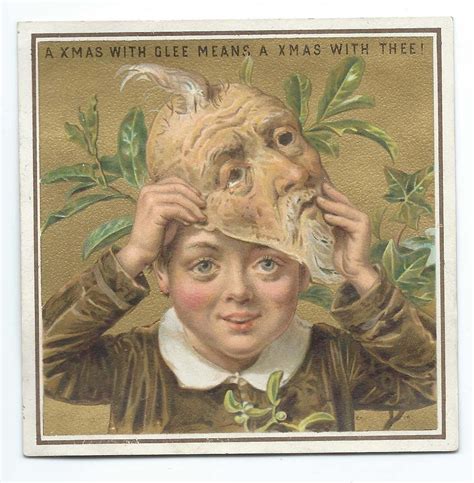 Creepy Child Creepy Christmas Victorian Christmas Cards Vintage