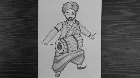 Pencil Drawing For Baisakhi Festival How To Draw Baisakhi Drawing