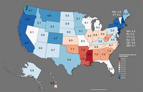 National target set total ncd deaths. Mississippi infant mortality rate. List of U.S. states and ...