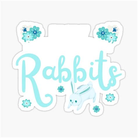 Easily Distracted By Rabbits Sticker For Sale By Mixture Design Redbubble