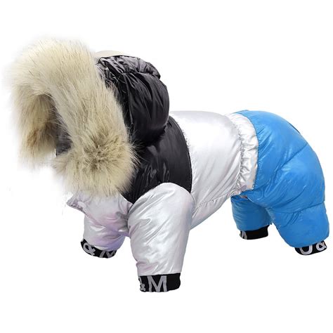 Dog Clothes Winter Warm Dog Windproof Coat Small Dog Costume Jumpsuit
