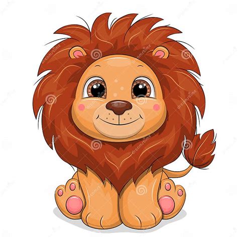 Cute Cartoon Baby Lion Stock Vector Illustration Of Fauna 217794397