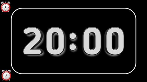 20 Minute Timer And Alarm Countdown 20 Min Youtube