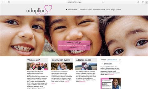 Adoption Agency Launches New And Improved Website News Adoptionheart