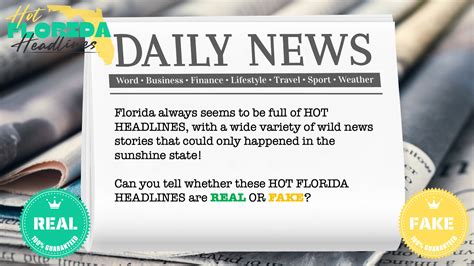 Hot Florida Headlines Screen Game Youth Ministry Hub