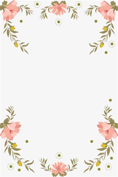 You can also download a blank border before you make any changes if you want to keep both versions. Pink Fresh Hand Painted Floral Border Design, Pink, Green ...