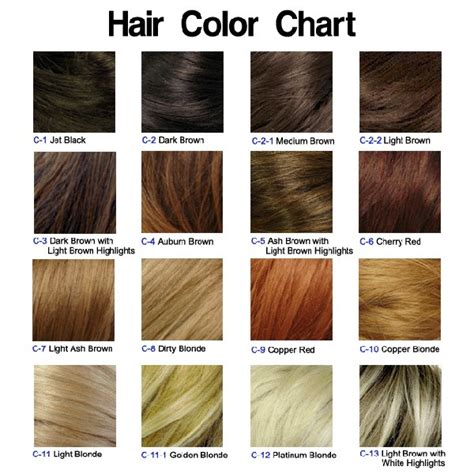 Hair Color Chart Light Ash Brown Hair Pinterest