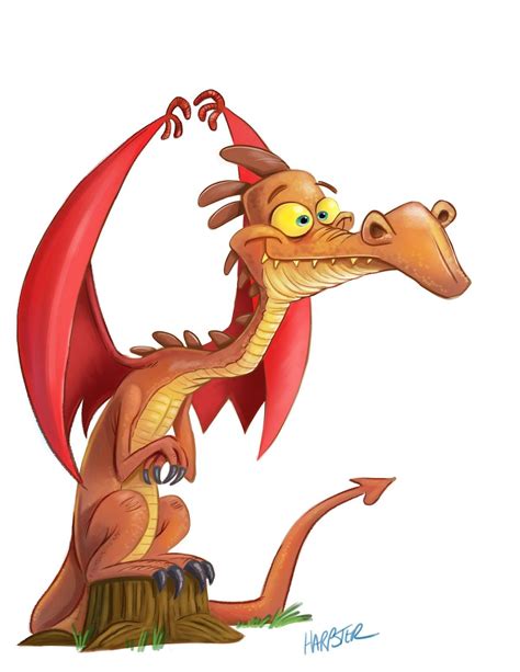 The Illustrated World Of Steve Harpster Little Dragon Finished Dragon
