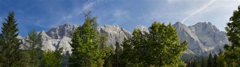 Zugspitze Massif Highest German Mountains Stock Photo Image Of Range