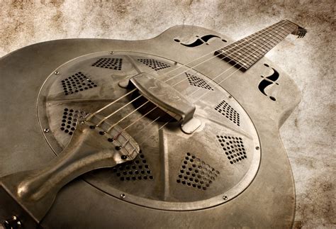 Blues Guitar Sepia Custom Wallpaper