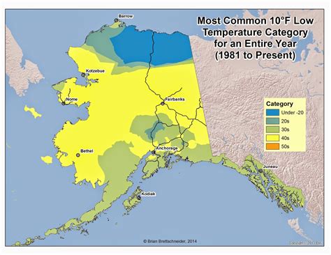 Deep Cold Alaska Weather And Climate Low Temperature Categories