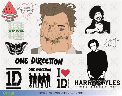 Harry Styles One Direction Group Image Set 12 Different Etsy