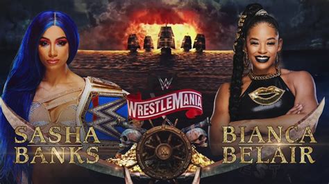 Sasha Banks Vs Bianca Belair Wwe Smackdown Womens Championship Wrestlemania 37 Youtube