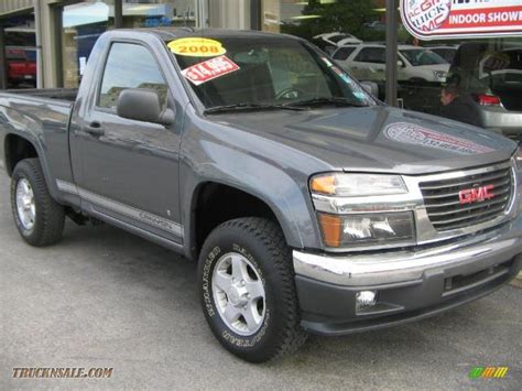 2008 Gmc Canyon Sle Regular Cab 4x4 In Dark Steel Gray Metallic Photo