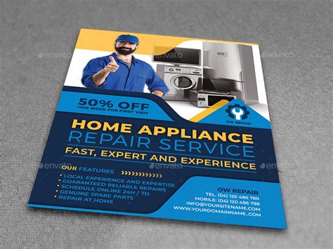 Home Appliance Repair Service Flyer Template Print Templates